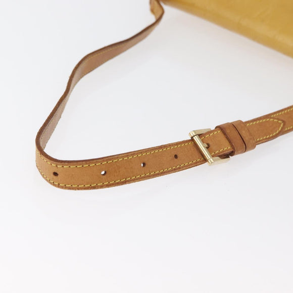 LOUIS VUITTON Monogram Vernis Thompson Street Bag Beige M91301 LV Auth bs35374