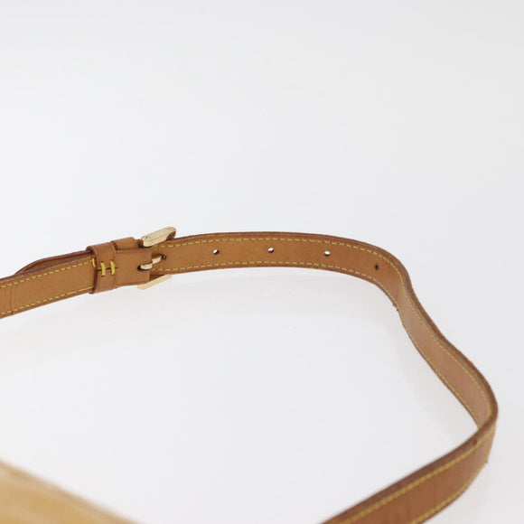 LOUIS VUITTON Monogram Vernis Thompson Street Bag Beige M91301 LV Auth bs35374