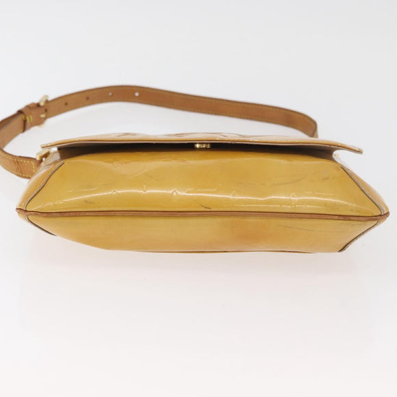 LOUIS VUITTON Monogram Vernis Thompson Street Bag Beige M91301 LV Auth bs35374