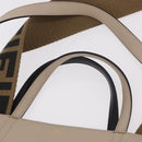 FENDI Flip Tote Bag Leather 3way Navy Gold Auth bs35380A-15