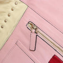 VALENTINO Rock Studs Tote Bag Leather Pink Gold Auth bs35382-21