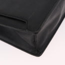 BURBERRY Business Bag Leather Black Silver Auth bs35383-9