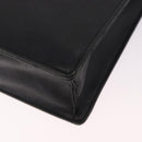 BURBERRY Business Bag Leather Black Silver Auth bs35383-16