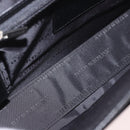 BURBERRY Business Bag Leather Black Silver Auth bs35383-12