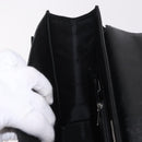 BURBERRY Business Bag Leather Black Silver Auth bs35383-20