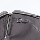 HERMES Her Line Hand Bag Canvas Black Silver Auth bs35384-18