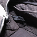 HERMES Her Line Hand Bag Canvas Schwarz Silber Auth bs35385A-16