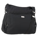 GUCCI Shoulder Bag Canvas Black Silver 019 0304 Auth bs35389-1