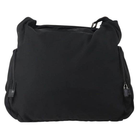 GUCCI Shoulder Bag Canvas Black Silver 019 0304 Auth bs35389