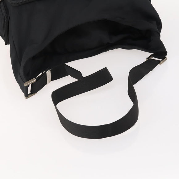 GUCCI Shoulder Bag Canvas Black Silver 019 0304 Auth bs35389