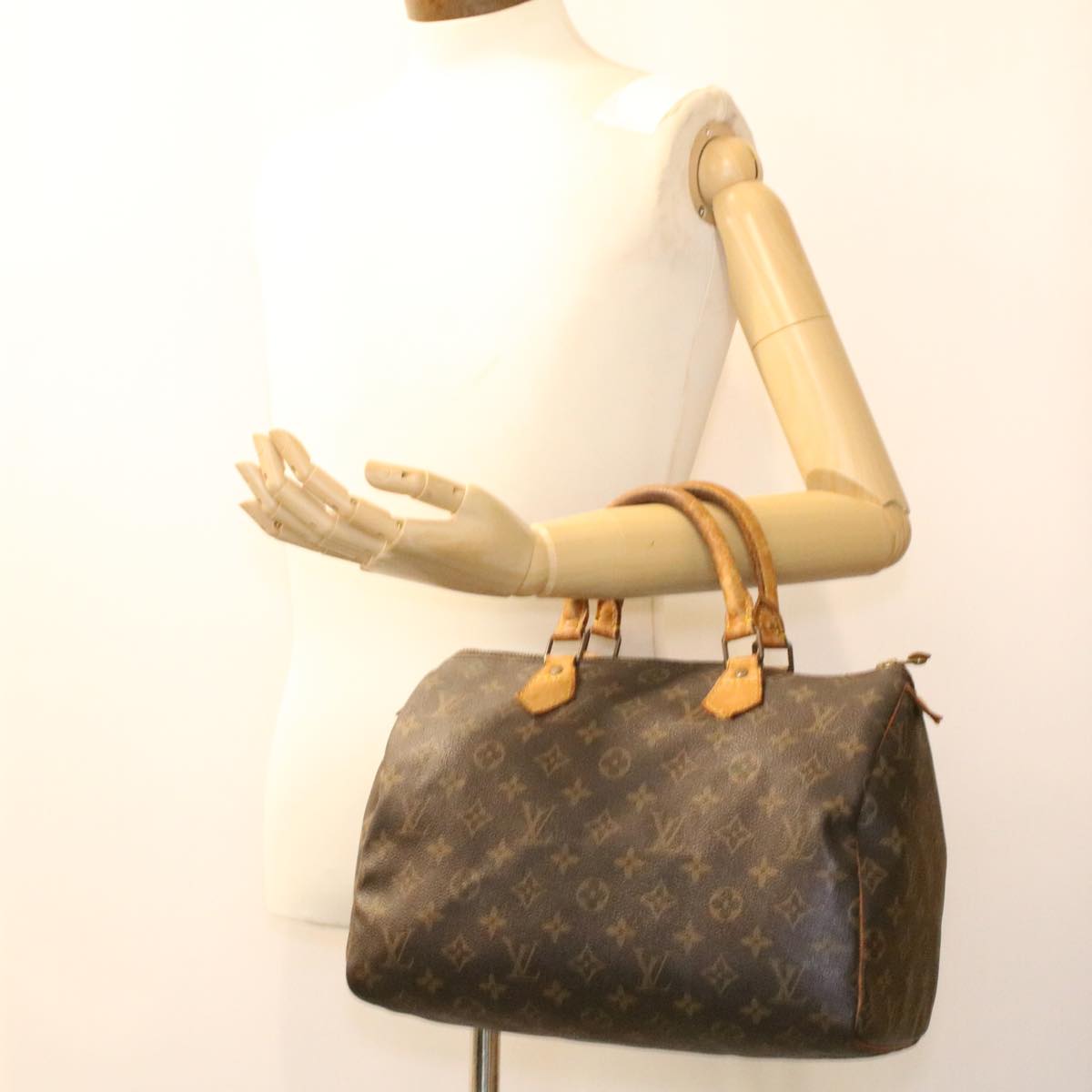 LOUIS VUITTON Monogram Speedy 30 Hand Bag M41526 LV Auth bs3539