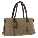 GUCCI Schultertasche Canvas Outlet Khaki Gold 109132 Auth bs35390-1