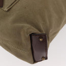 GUCCI Schultertasche Canvas Outlet Khaki Gold 109132 Auth bs35390-11