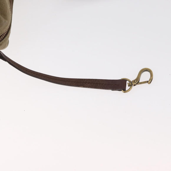 GUCCI Schultertasche Canvas Outlet Khaki Gold 109132 Auth bs35390