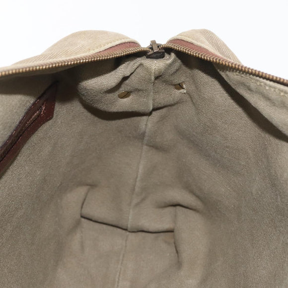 GUCCI Schultertasche Canvas Outlet Khaki Gold 109132 Auth bs35390