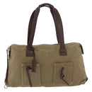 GUCCI Schultertasche Canvas Outlet Khaki Gold 109132 Auth bs35390-2