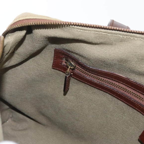 GUCCI Schultertasche Canvas Outlet Khaki Gold 109132 Auth bs35390