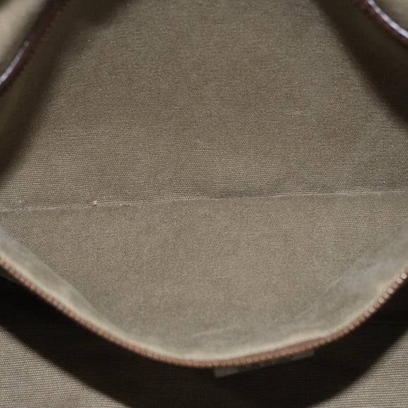 GUCCI Schultertasche Canvas Outlet Khaki Gold 109132 Auth bs35390