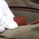 GUCCI Schultertasche Canvas Outlet Khaki Gold 109132 Auth bs35390-22
