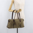 GUCCI Schultertasche Canvas Outlet Khaki Gold 109132 Auth bs35390-23
