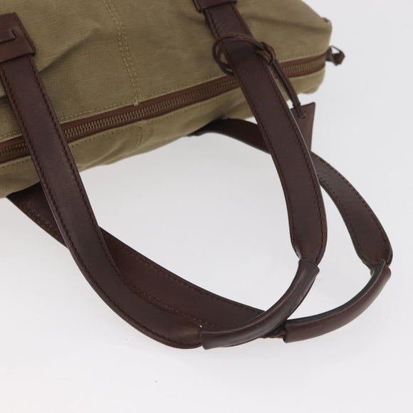 GUCCI Schultertasche Canvas Outlet Khaki Gold 109132 Auth bs35390