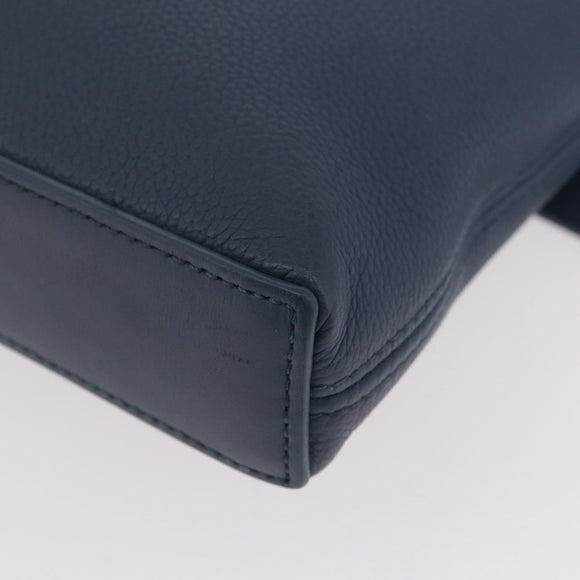 LOUIS VUITTON Takeoff Pouch Rindsleder Blue Atlantic M82813 Auth bs35391A