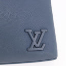 LOUIS VUITTON Takeoff Pouch Rindsleder Blue Atlantic M82813 Auth bs35391A-18