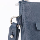 LOUIS VUITTON Takeoff Pouch Rindsleder Blue Atlantic M82813 Auth bs35391A-9