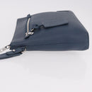 LOUIS VUITTON Takeoff Pouch Rindsleder Blue Atlantic M82813 Auth bs35391A-4