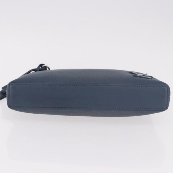 LOUIS VUITTON Takeoff Pouch Rindsleder Blue Atlantic M82813 Auth bs35391A