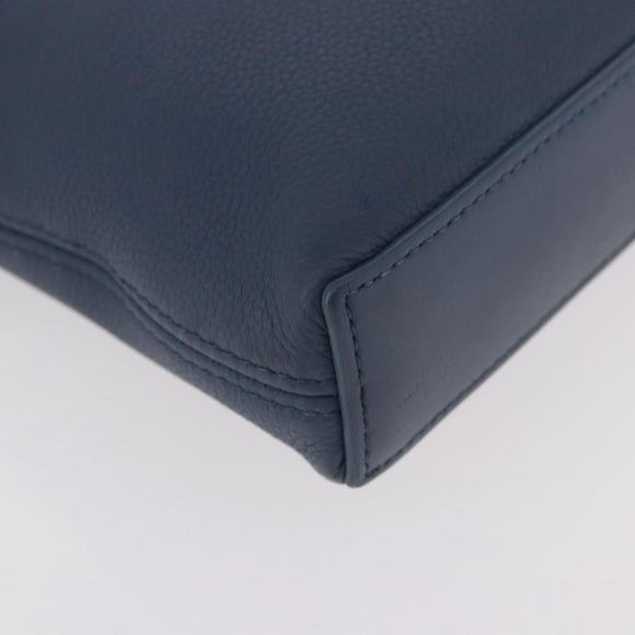 LOUIS VUITTON Takeoff Pouch Rindsleder Blue Atlantic M82813 Auth bs35391A