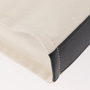 Jimmy Choo Tote Bag Canvas Ivory Silver Auth bs35392A-13