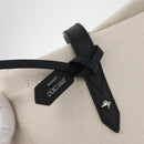 Jimmy Choo Tote Bag Canvas Ivory Silver Auth bs35392A-16