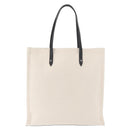 Jimmy Choo Tote Bag Canvas Ivory Silver Auth bs35392A-4