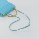 BALLY Handtasche Leder 2way Hellblau Gold Original bs35393-9