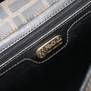 FENDI Zucca Canvas Shoulder Bag PVC Black Brown Auth bs35394A-19