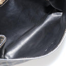 FENDI Zucca Canvas Shoulder Bag PVC Black Brown Auth bs35394A-10