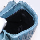 Miu Miu Chain Shoulder Bag Leather Blue Silver Auth bs35396A-20