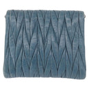 Miu Miu Chain Shoulder Bag Leather Blue Silver Auth bs35396A-2
