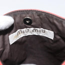 Miu Miu Shoulder Bag Leather Red Silver Auth bs35397-16
