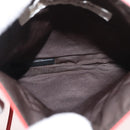 Miu Miu Shoulder Bag Leather Red Silver Auth bs35397-17
