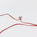 Miu Miu Shoulder Bag Leather Red Silver Auth bs35397-8