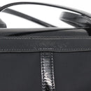 SAINT LAURENT Tote Bag Patent leather Black Silver Auth bs35398-8