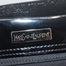 SAINT LAURENT Tote Bag Patent leather Black Silver Auth bs35398-19