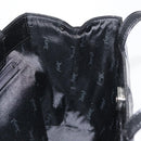 SAINT LAURENT Tote Bag Patent leather Black Silver Auth bs35398-20