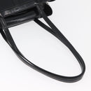 SAINT LAURENT Tote Bag Patent leather Black Silver Auth bs35398-7