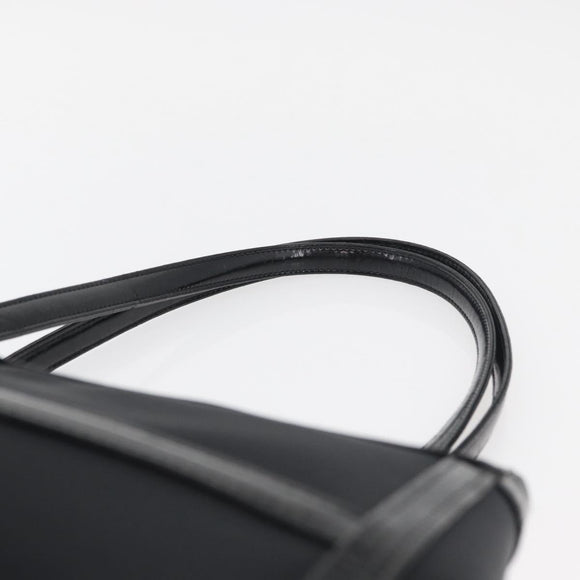 SAINT LAURENT Tote Bag Patent leather Black Silver Auth bs35398