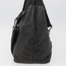 CHANEL 2.55 Matelasse Hand Bag Lamb Skin Black Silver CC Auth bs35399A-4