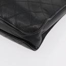 CHANEL Bicolore Business Bag Leather Black Gold CC Auth bs35400-15