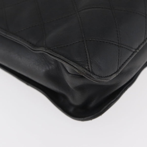 CHANEL Bicolore Business Bag Leather Black Gold CC Auth bs35400